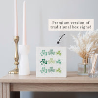 Shamrocks Block Sign
