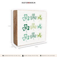 Shamrocks Block Sign