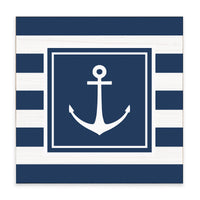 Anchor Stripes Block Sign