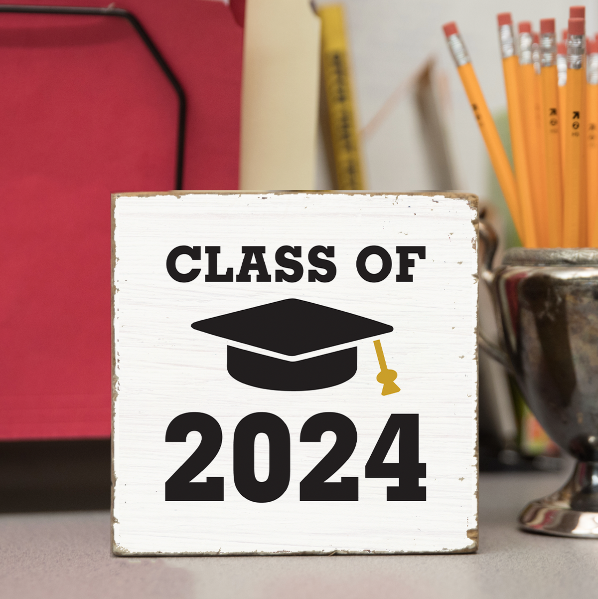 Class of 2024 Decorative Wooden Block