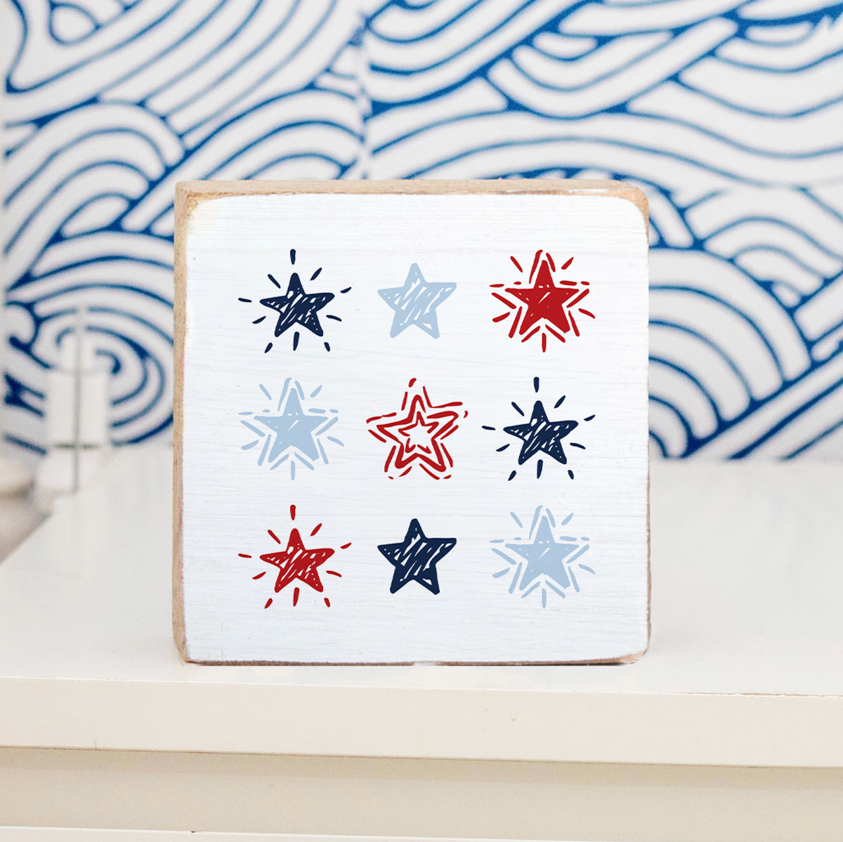 Starburst Wood Block