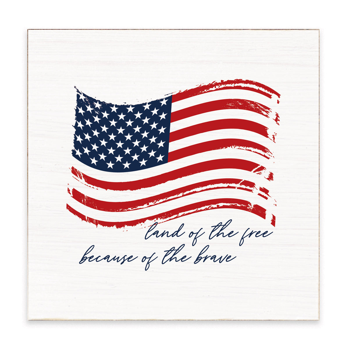 National Anthem Block Sign