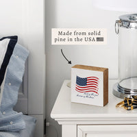 National Anthem Block Sign