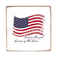 National Anthem Wood Block