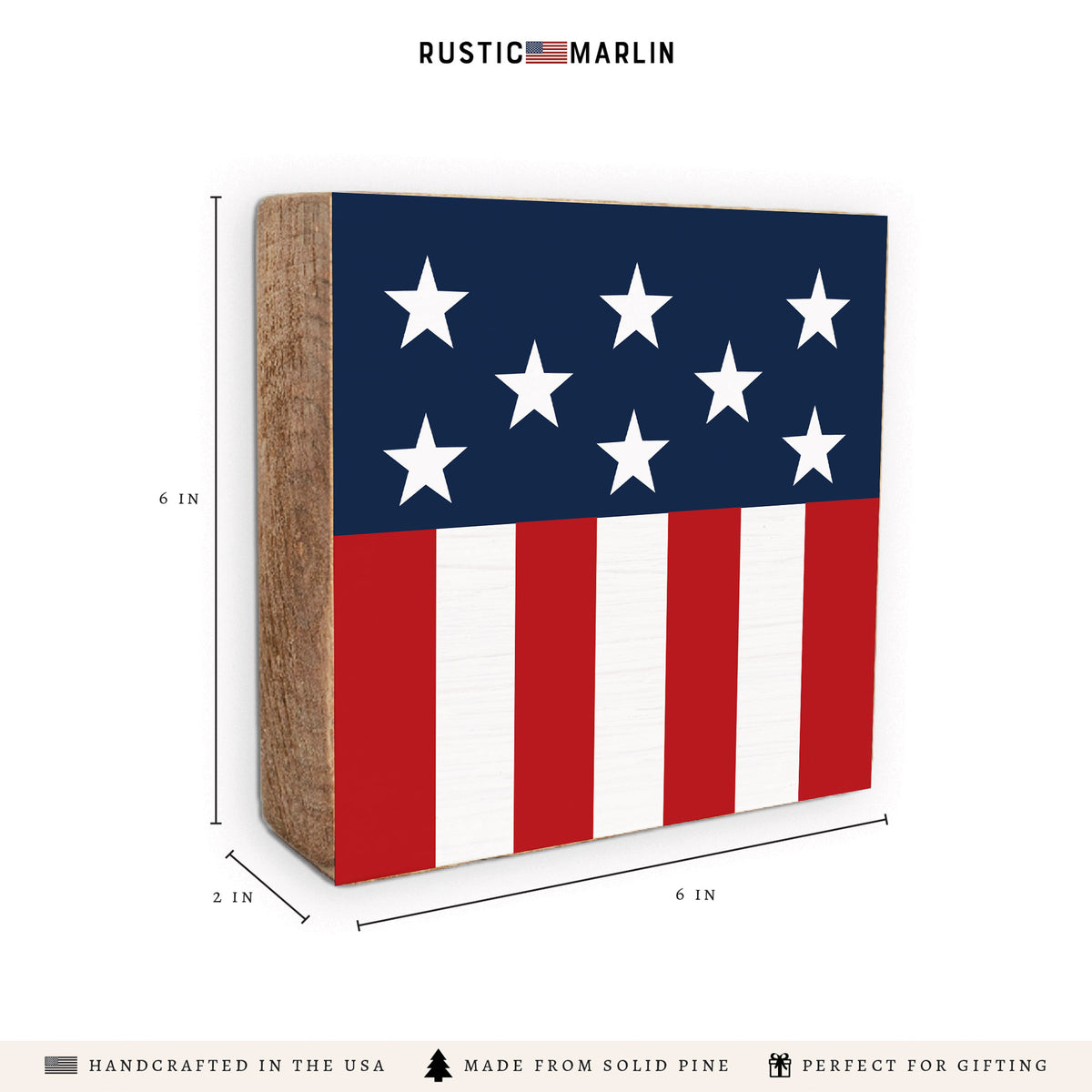 Americana Block Sign