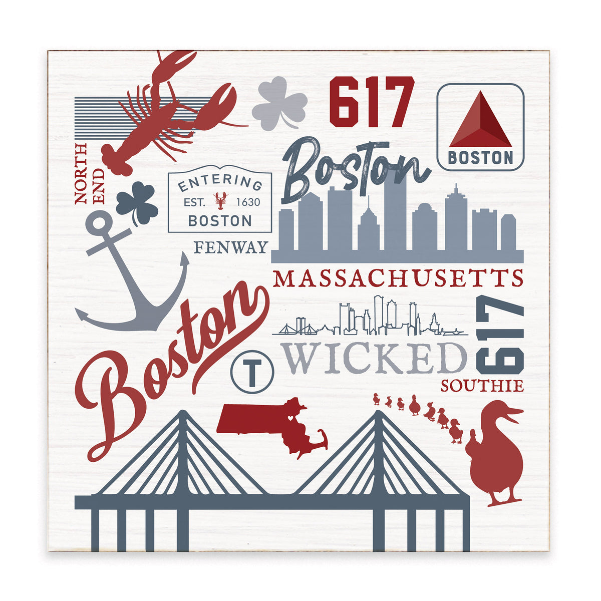 All Things Boston Block Sign