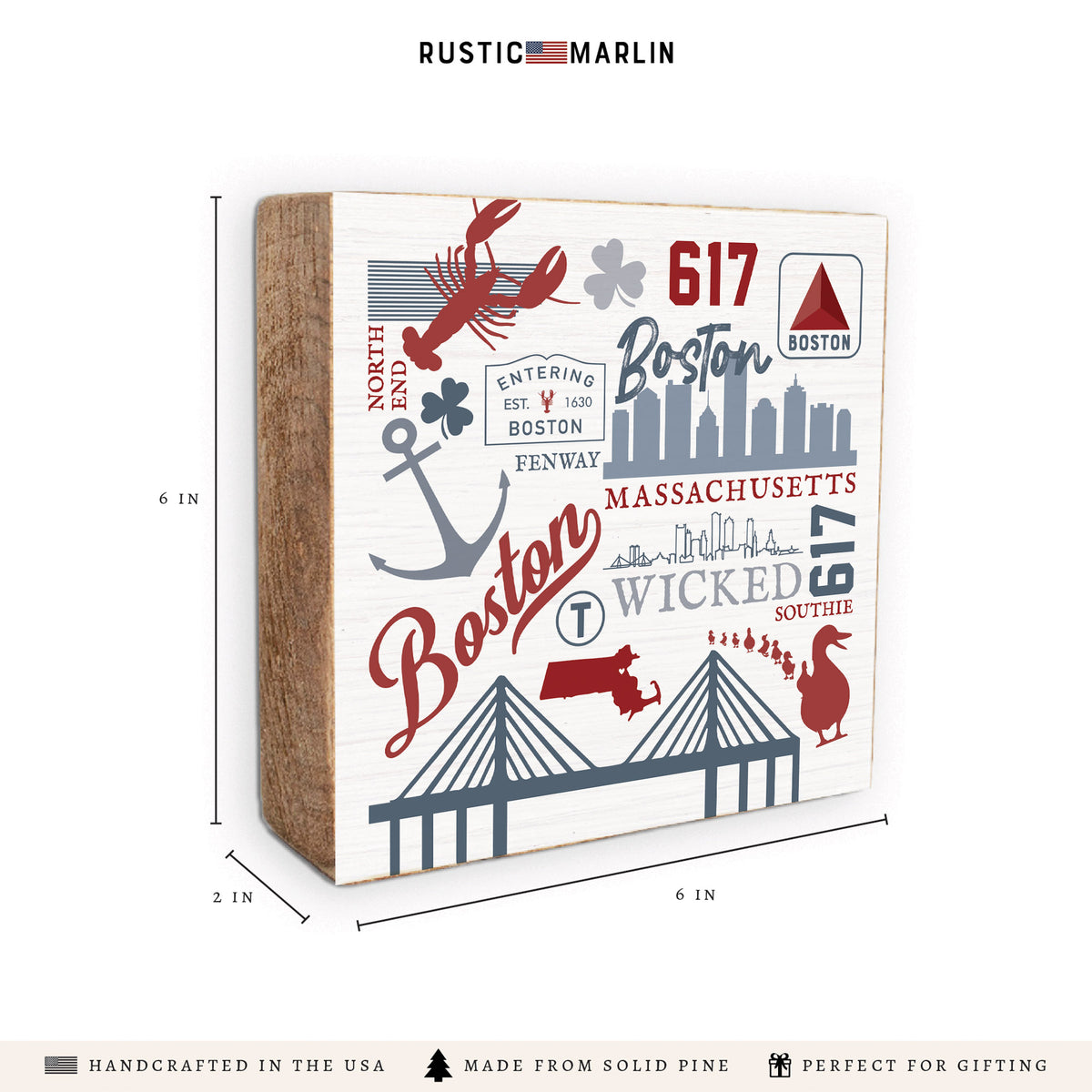 All Things Boston Block Sign