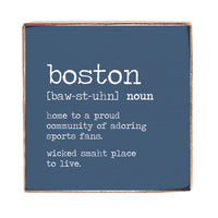 Boston Definition Square Block Sign
