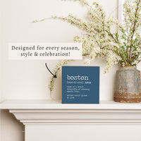 Boston Definition Block Sign