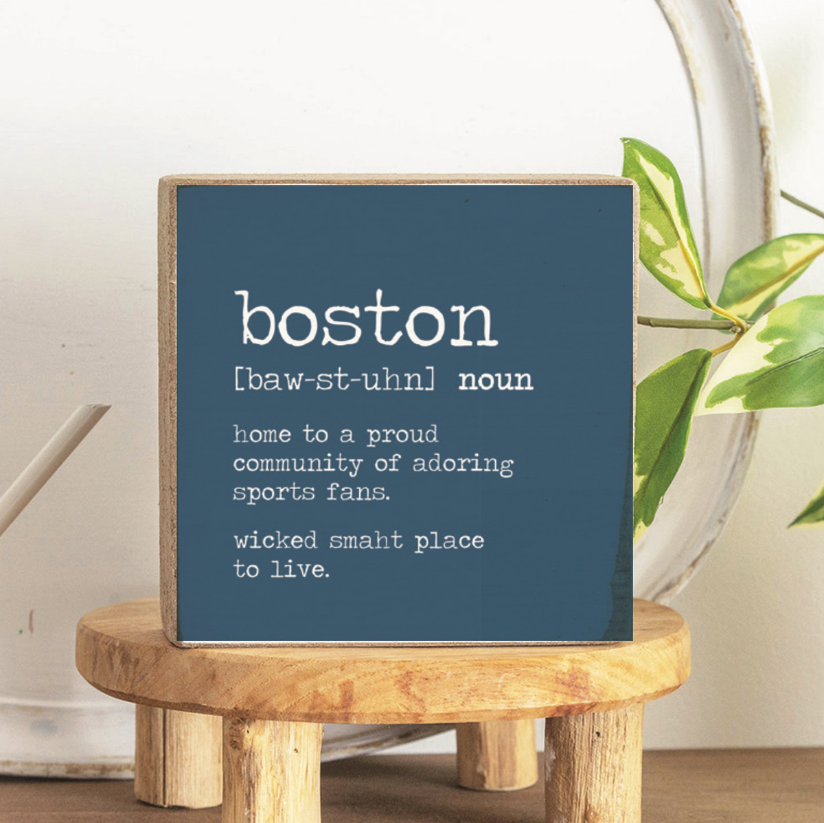 Boston Definition Square Block Sign