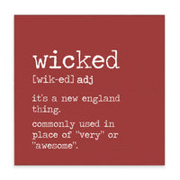 Wicked Definition Block Sign