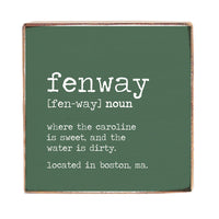 Fenway Definition Wood Block