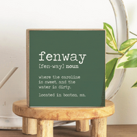 Fenway Definition Wood Block