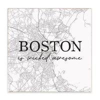 Boston Is Wicked Awesome Block Sign