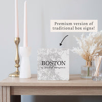 Boston Is Wicked Awesome Block Sign