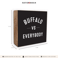 Buffalo Vs Block Sign