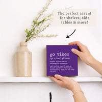 Minneapolis Go Vikes Definition Block Sign
