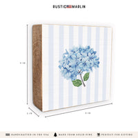 Blooming Hydrangea Block Sign
