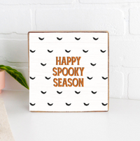 Happy Spooky Season Wood Block