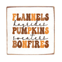 Fall Essentials Wood Block