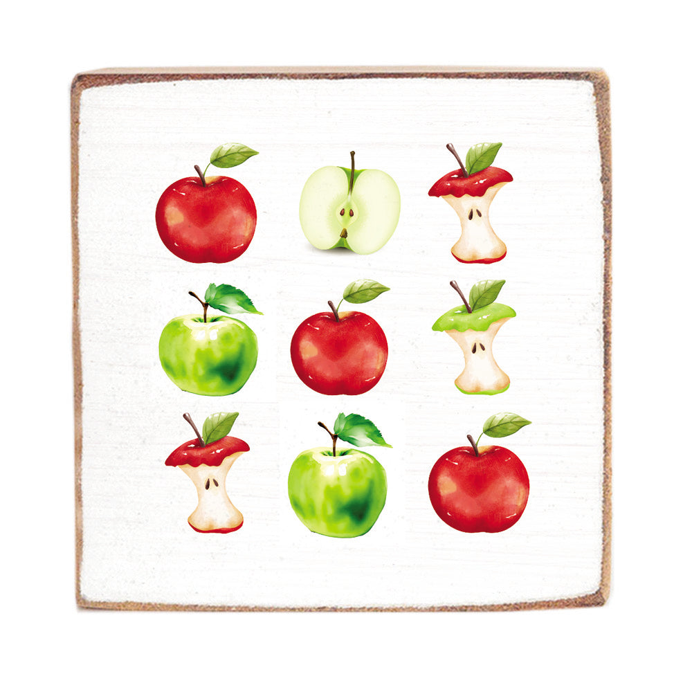 Vintage Apple Wood Block