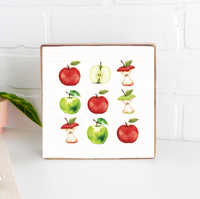 Vintage Apple Wood Block