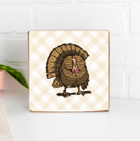 Vintage Tom Turkey Wood Block