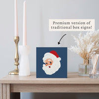 Santa Block Sign