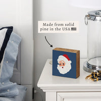 Santa Block Sign