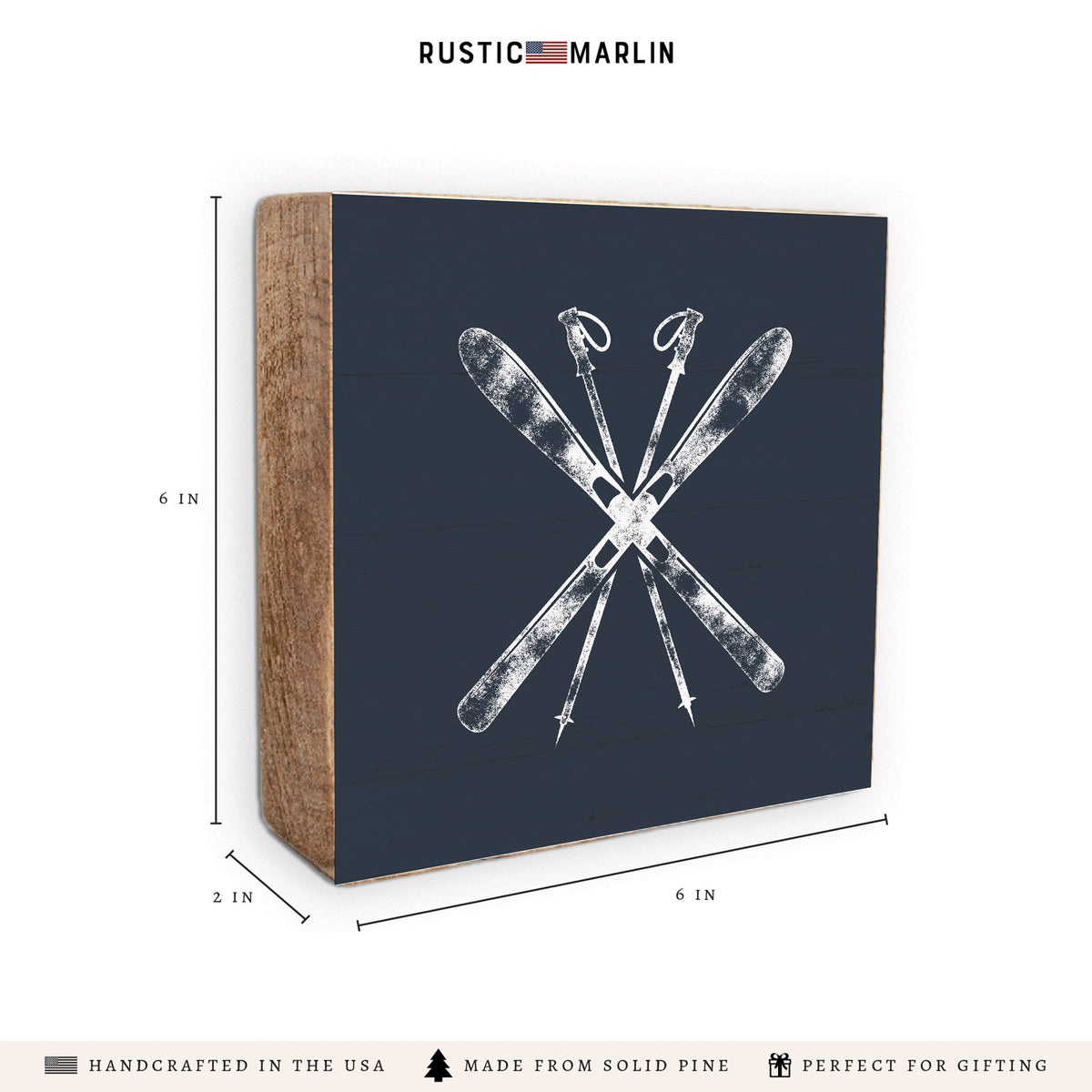 Skis Block Sign