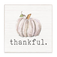 Thankful Pumpkin Block Sign