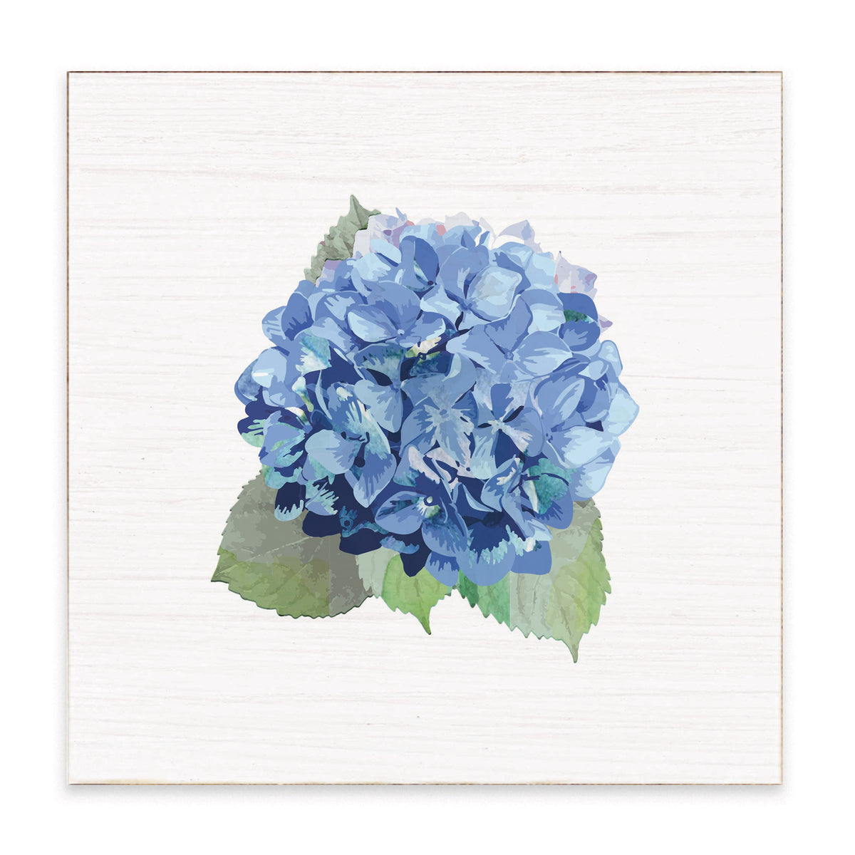 Watercolor Hydrangea Block Sign