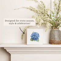 Watercolor Hydrangea Block Sign