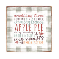 Fall Favorites Wood Block
