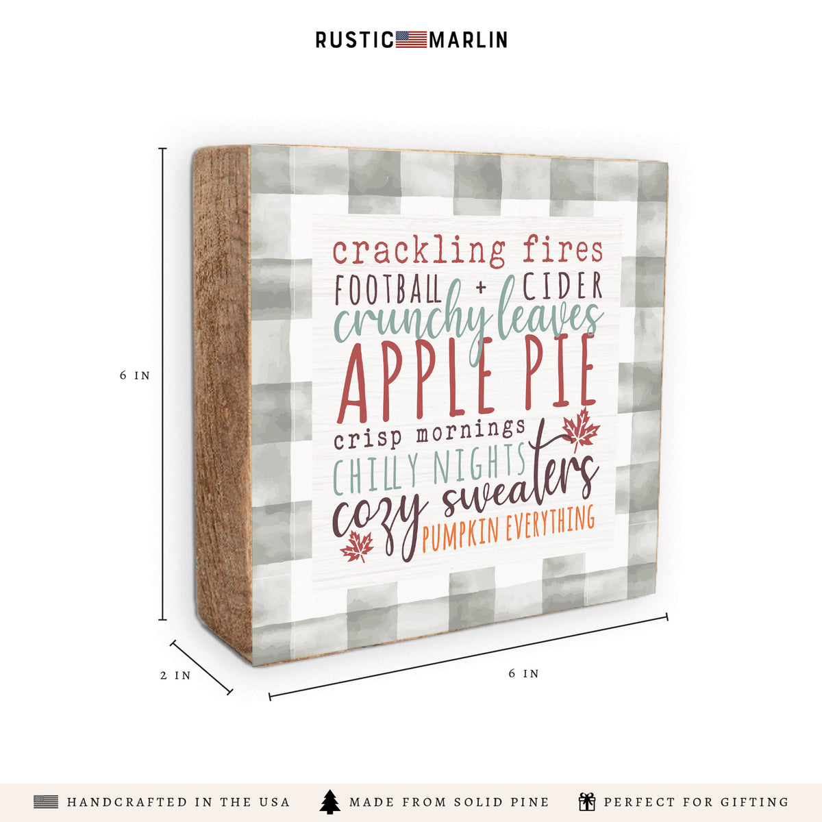 Fall Favorites Block Sign