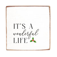 It's a Wonderful Life Wood Block