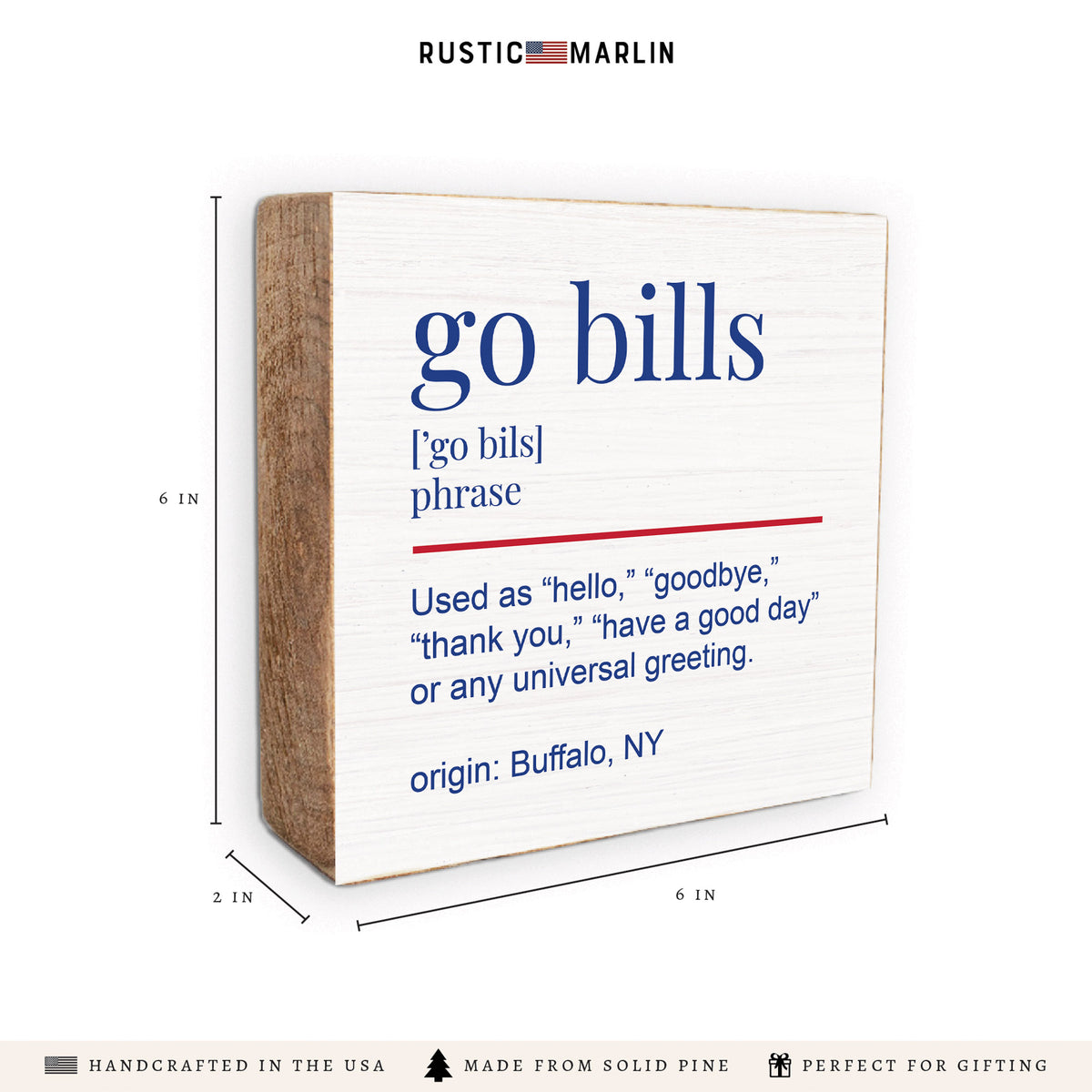 Go Bills Definition Block Sign