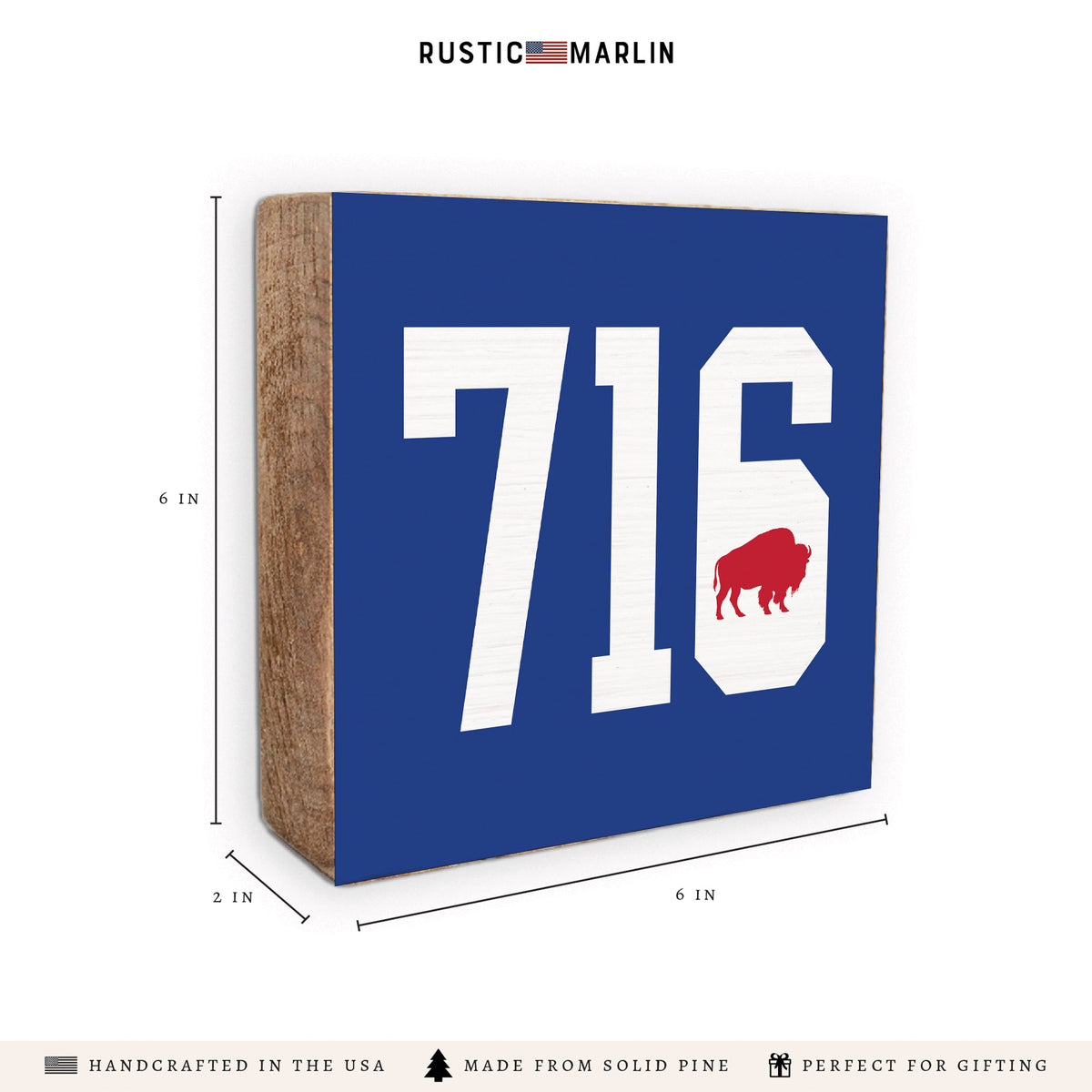 716 Buffalo Block Sign