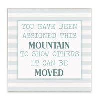 Assigned This Mountain Block Sign