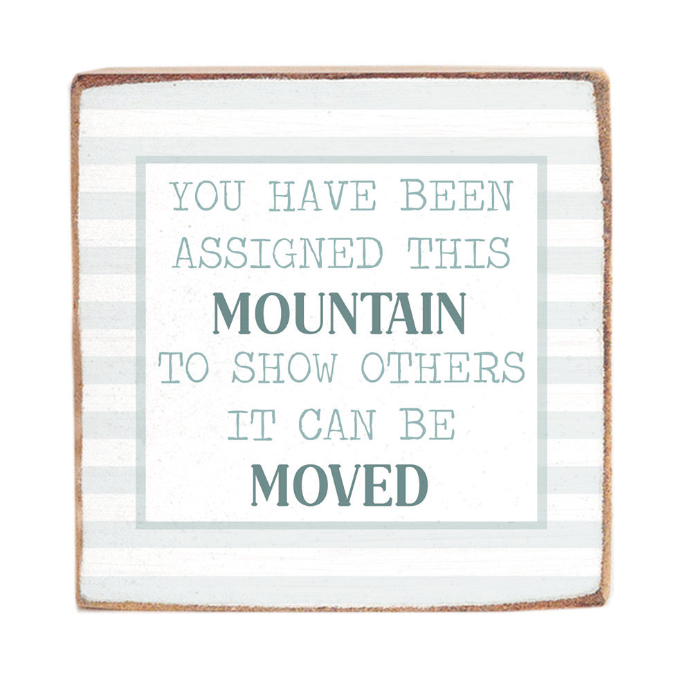 Assigned this Mountain Wood Block
