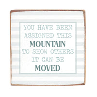 Assigned this Mountain Wood Block
