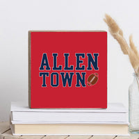 Allen Town Football Wood Block