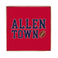 Allen Town Football Wood Block