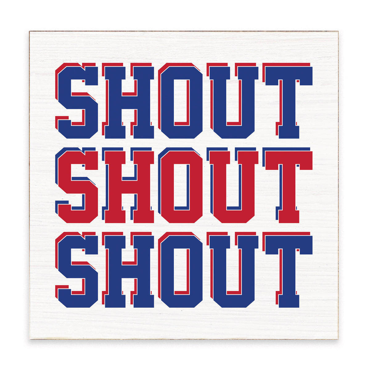 Buffalo Shout Block Sign