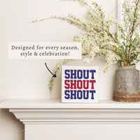Buffalo Shout Block Sign