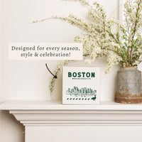 Boston Skyline Ducklings Block Sign
