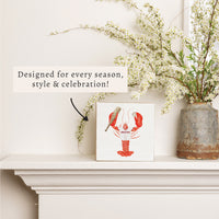 Boston Baseball Lobster Block Sign