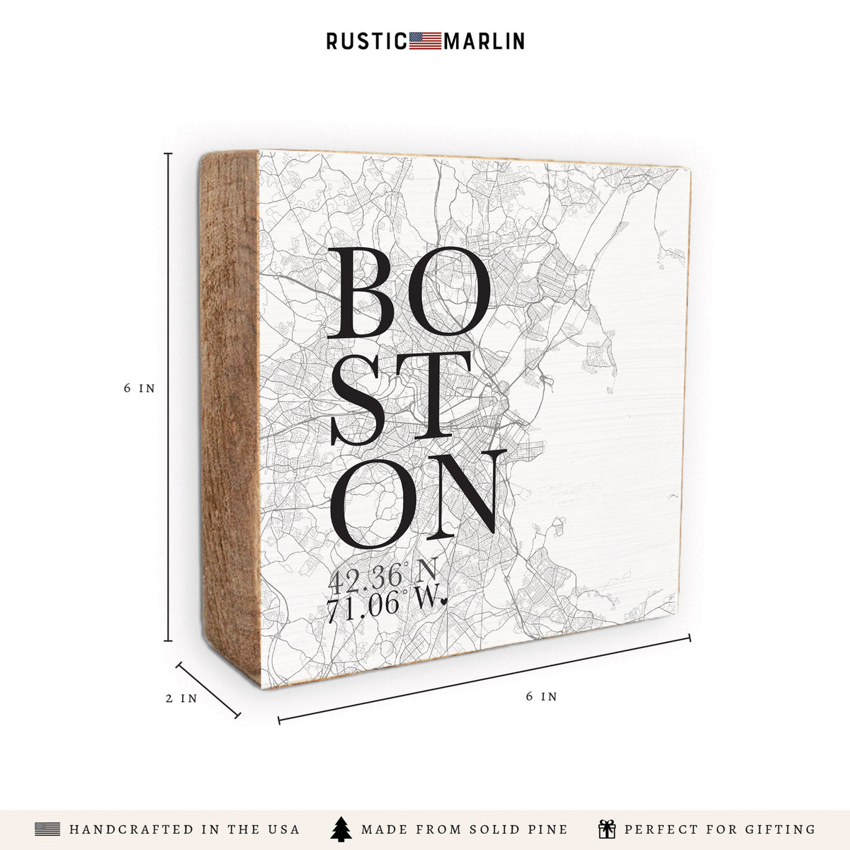 Boston City Grid Block Sign