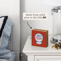Boston Snow Globe Block Sign