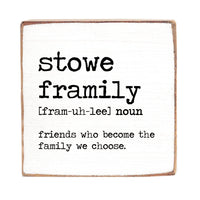 Framily Personalized Square Block Sign
